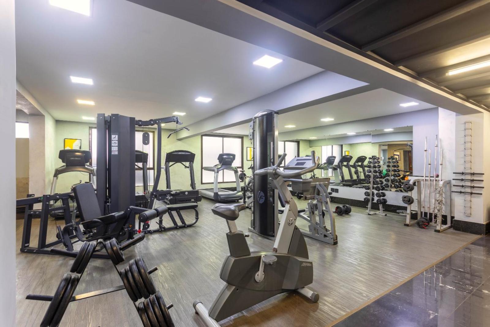 Ouro Minas Hotel Belo Horizonte, Dolce By Wyndham Bagian luar foto The gym at the hotel
